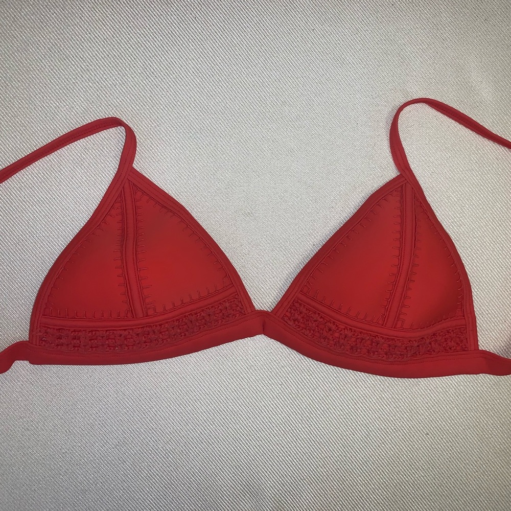 Red Triangle bathing suit - Picture 2 of 4